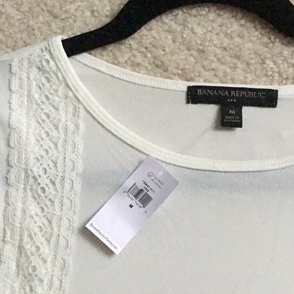 Banana Republic, White Sleeveless top, size M - Picture 2 of 4